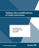 Tableau des modifications et Index sommaire